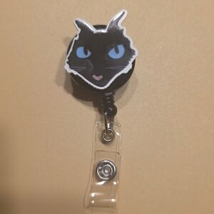 Coraline The Cat Badge Reel Handmade‎ / Fanmade ID Holder
